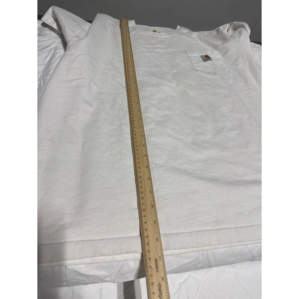 Carhartt Mens Original Fit Pocket T-Shirt White Size 2XL K87